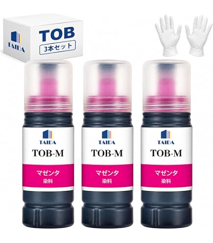 Amazon.co.jp: TOB トビバコ インク エプソン用 互換インクボトル 6色